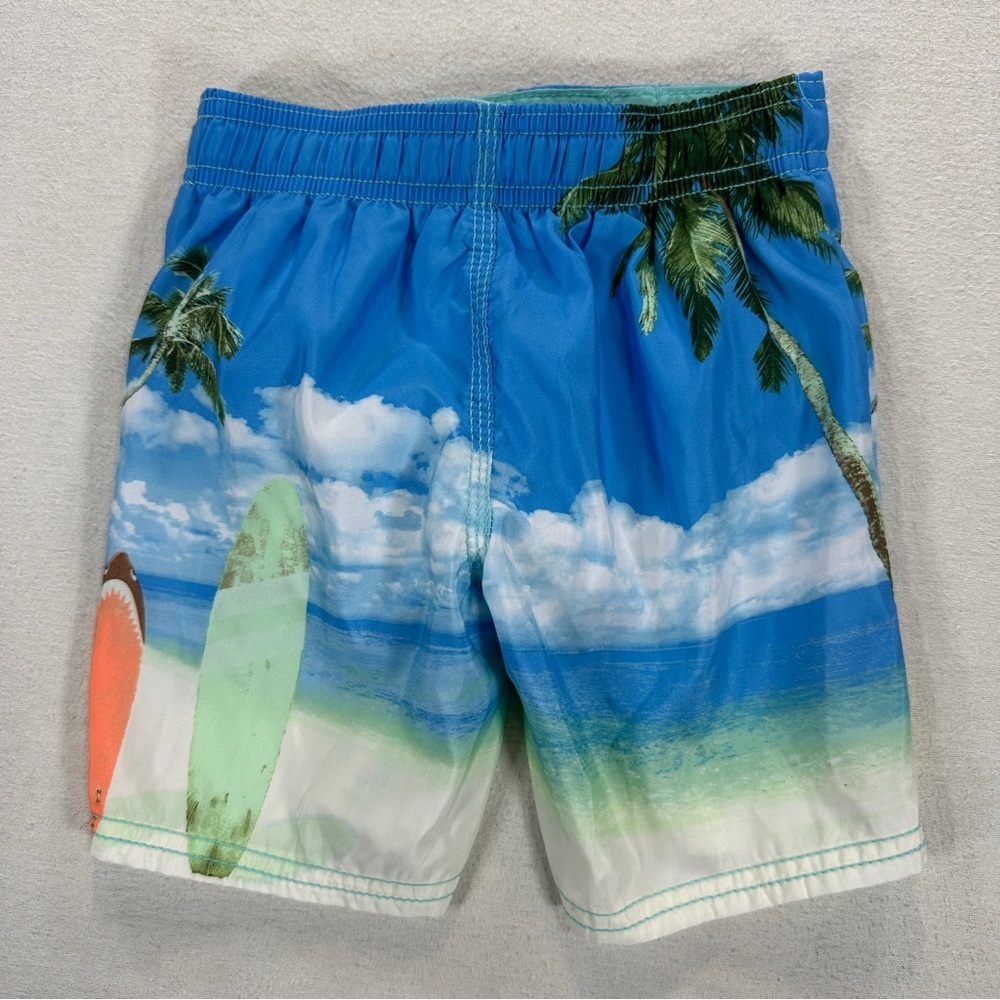 OshKosh B'gosh Blue and Green Surf Swim Trunks Sz 3T - Picture 4 of 6